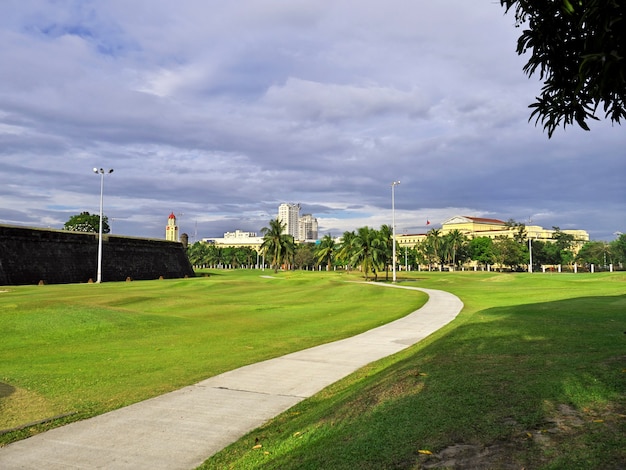 Arranha-céus na cidade de Manila, Filipinas