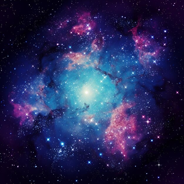 Foto arranjo celestial arranjando o esplendor celestial dos aglomerados estelares