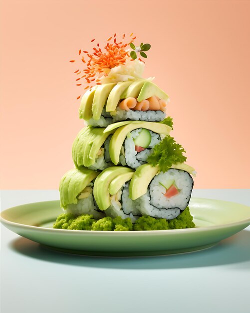 Arranjo de Sushi Broccoli de pepino