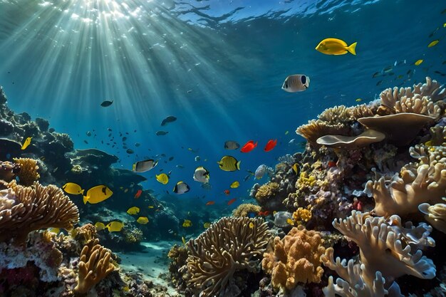Los arrecifes de coral son diversos ecosistemas esenciales para la vida marina