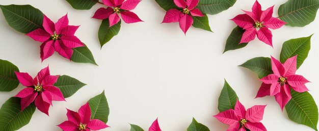 El arreglo floral de la Poinsettia