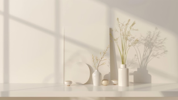Arreglo de maqueta minimalista para agregar elementos personalizados a su diseño