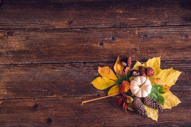 Arreglo de naturaleza muerta de otoño