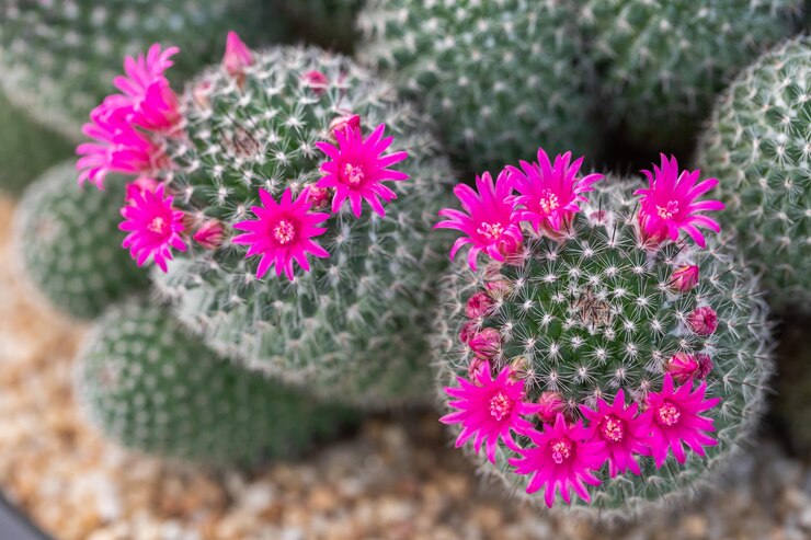 Arreglo de suculentas cactus suculentas en jardinera