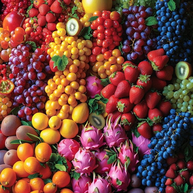 Arreglos de frutas de colores