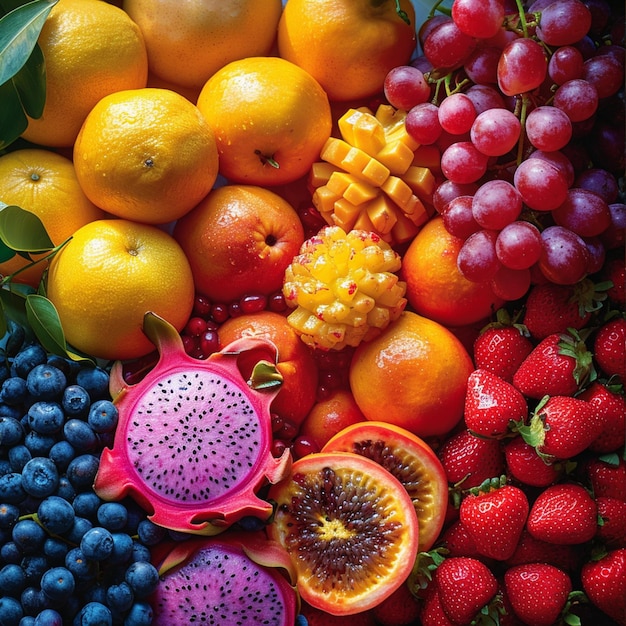 Arreglos de frutas de colores