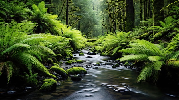 un arroyo en el bosque