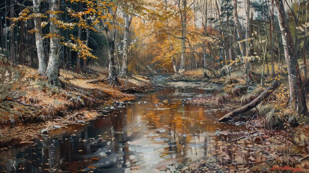 Foto el arroyo forestal smolny en la reserva rusa de primorye