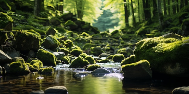 arroyo de montaña