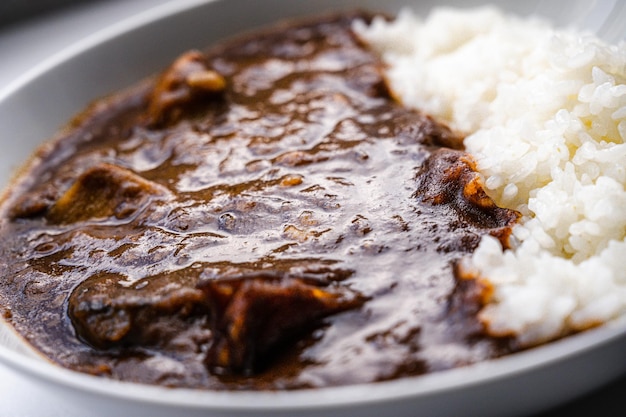 Arroz al curry japonés