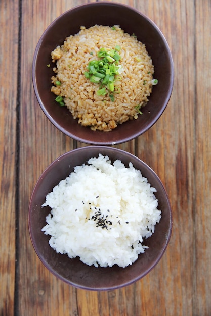 Foto arroz con arroz frito