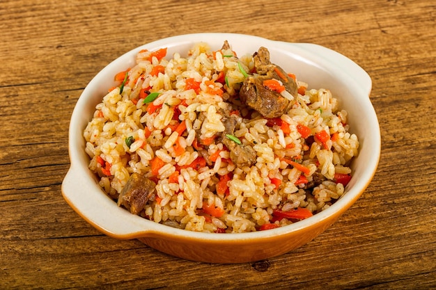 Arroz asiático Plov