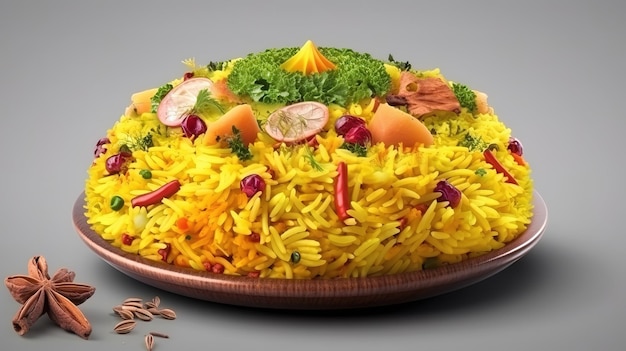 Arroz Biryani Legumes Biryani Generative Ai