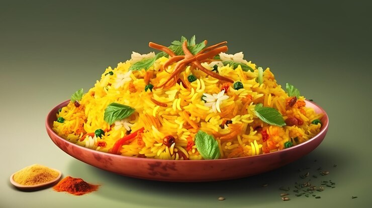 Arroz biryani Vegetal biryani Ai generativo