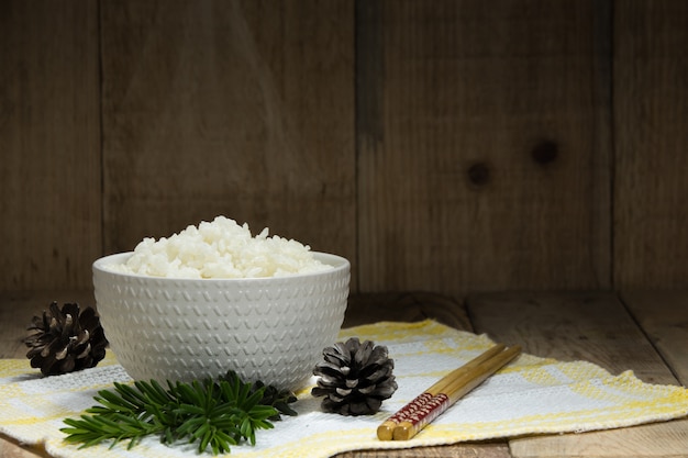 Arroz blanco cocido