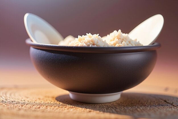 El arroz blanco es la comida favorita de los chinos. Come arroz para el desayuno, el almuerzo, la cena cuando tienes hambre.