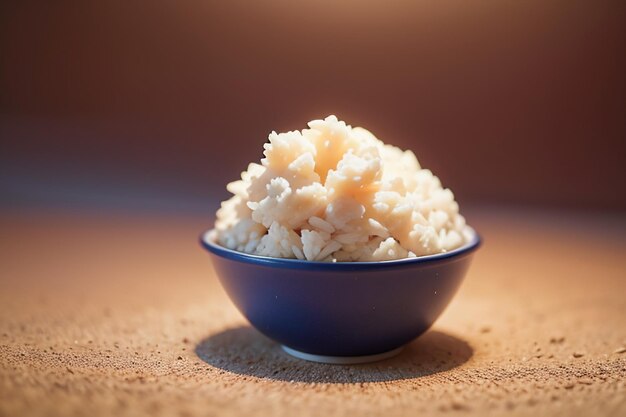 Foto arroz branco é a comida favorita dos chineses comem arroz no café da manhã, almoço e jantar quando estão com fome
