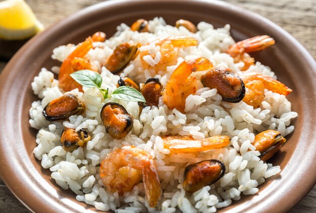 Arroz Carnaroli con mariscos