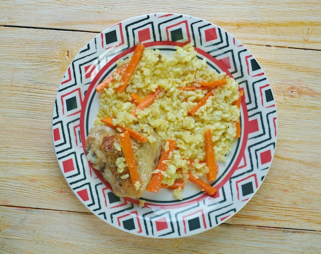 Arroz de cenoura persa havij polo