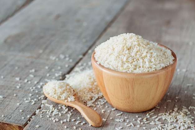 Arroz em madeira.