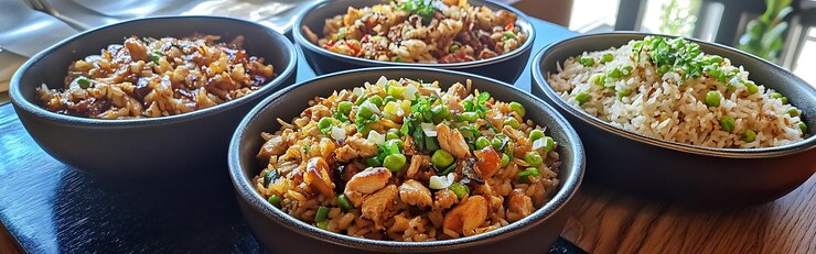 Arroz frito de pollo chino