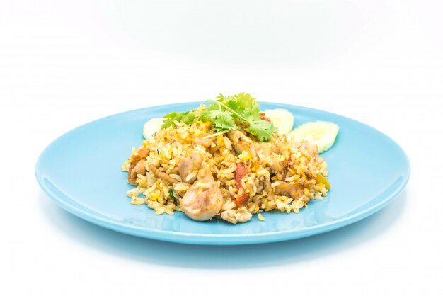 arroz frito con pollo