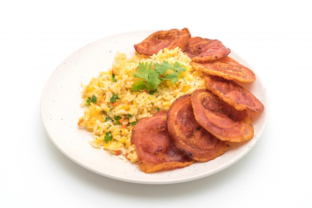 Arroz Frito Con Tocino