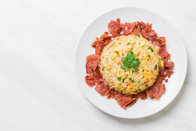 Arroz Frito Con Tocino