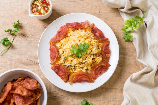 Arroz Frito Con Tocino