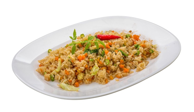 arroz frito vegetariano