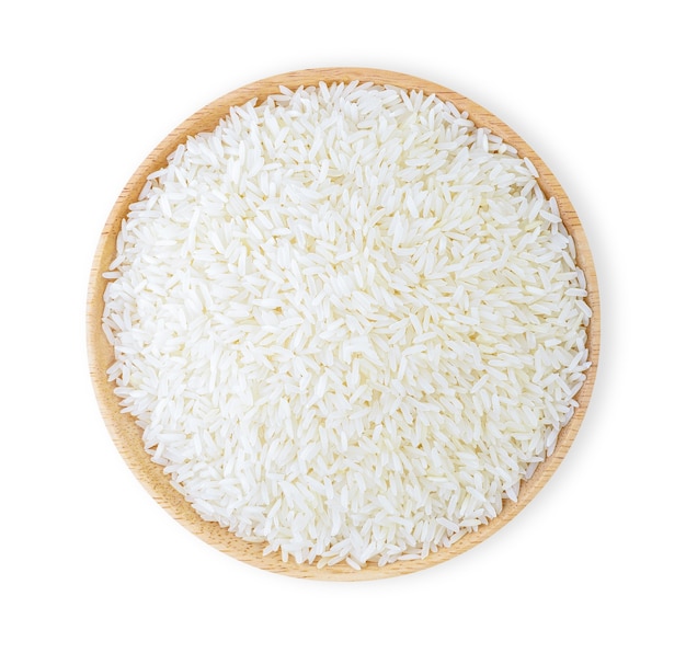 Arroz isolado em fundo branco