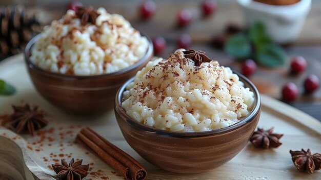 Arroz Con Leche Papel de pared con sabor a pudín de arroz cremoso