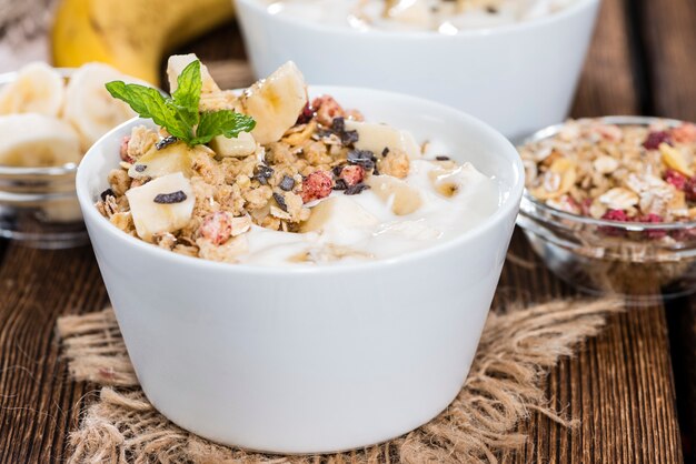 arroz con leche con plátano y canela