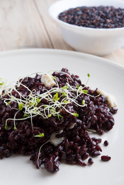 Arroz negro con germinado