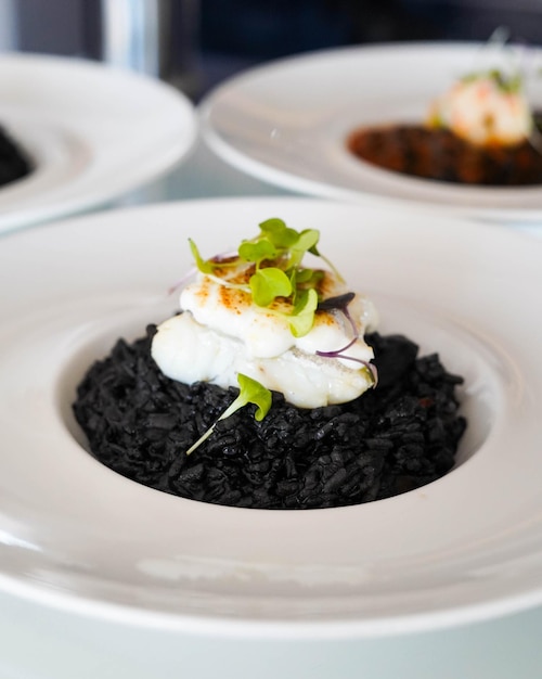 Arroz negro con sepia y tinta de calamar.