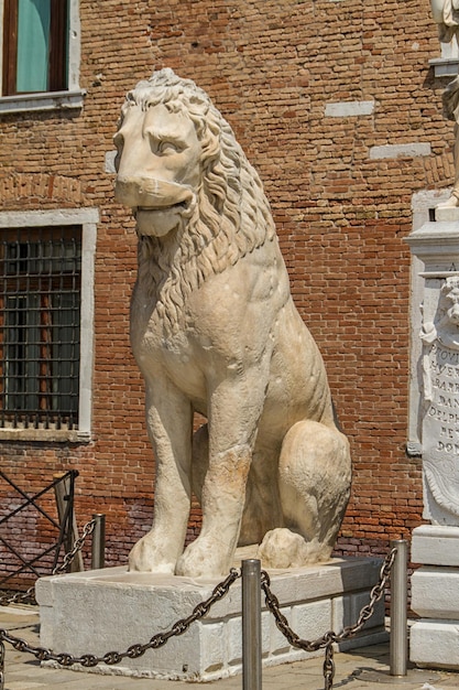 Arsenal y Museo Naval vista de entrada Venecia Italia fue fundada en el siglo XII.