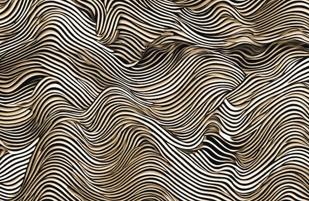 Foto art deco ondulado lujo patrón línea de onda estilo japonés fondo orgánico patrón dinámico textura para...