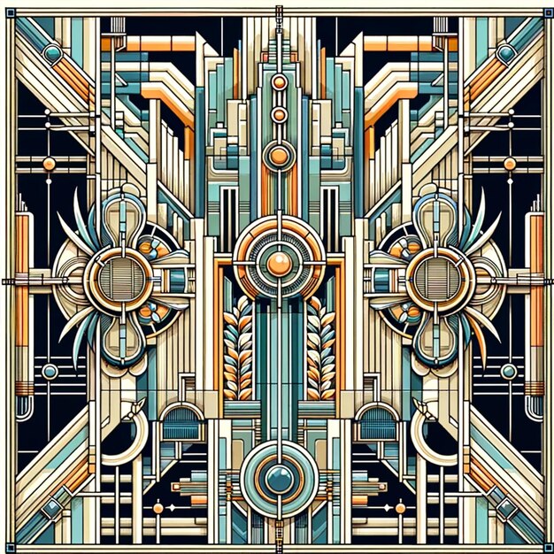 Art Deco Precisión Simetría geométrica y elegancia