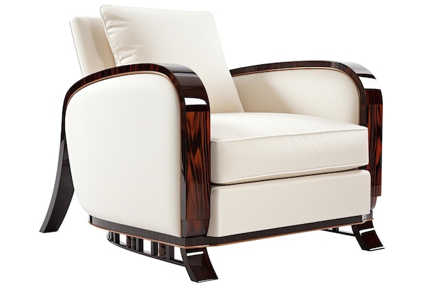 Art-Deco-Sessel mit klaren Linien und elegantem Design