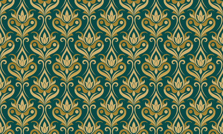 Foto art-nouveau-design nahtloses muster tapeten hintergrund