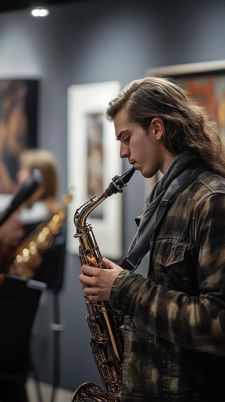 Foto art show con actuaciones de música en vivo