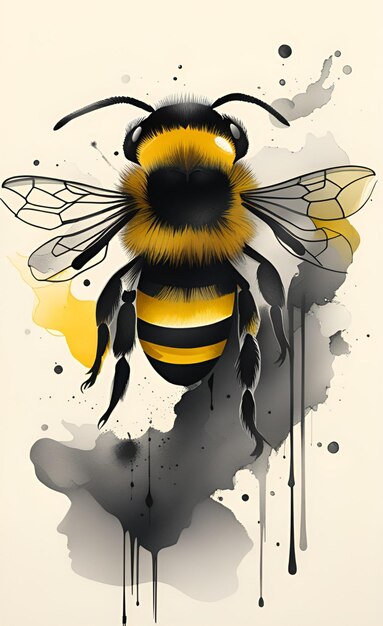 Foto arte de las abejas