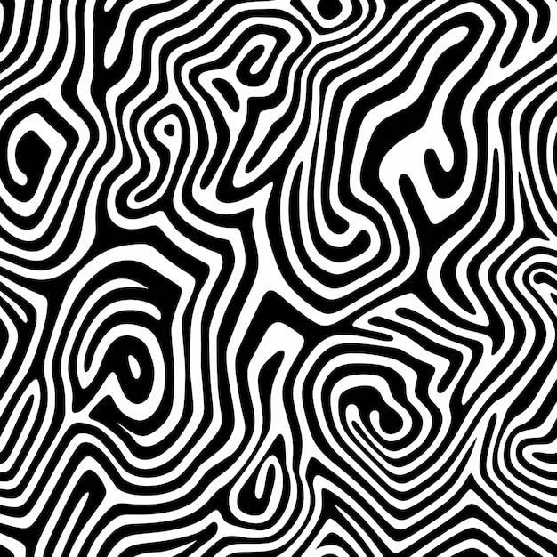 arte abstracto en blanco y negro con el título el nombre en la parte inferior