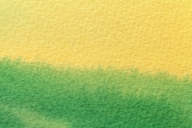 Arte abstracto colores verde y amarillo.