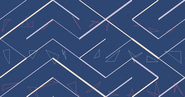 Arte abstracto Fondo de pantalla de banner Fondo de onda de línea Patrones formas de triángulo Arte conceptual Ruido