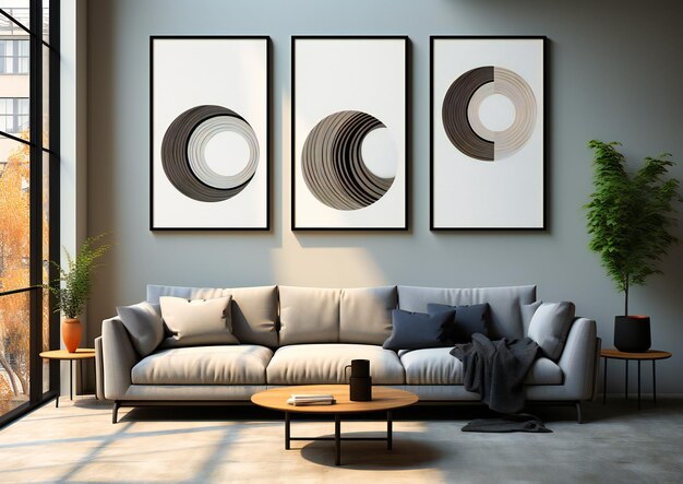 Arte abstracto geométrico, círculo, arte de pared, decoración del hogar, cartel impreso