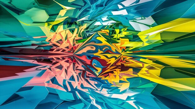 Arte abstracto geométrico con mármol de colores