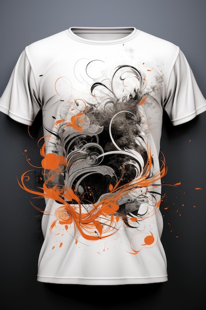 Foto arte abstracto una mezcla caótica de colores y formas para los admiradores del arte vector de diseño de camisetas profesionales