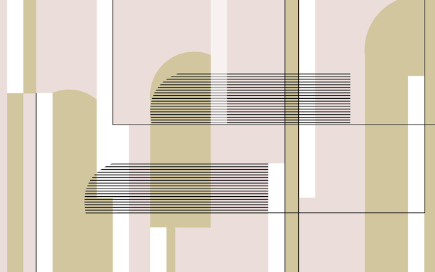 Arte abstracto moderno línea geométrica fondo mural decorativo