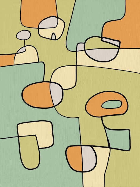 Arte abstracto surrealista elaborado con trazos de pintura al óleo en el lienzo La textura y los colores audaces crean una experiencia visual cautivadora Ideal como un trabajo de declaración trae creatividad a cualquier espacio